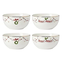 Merry Grinchmas Dinner Bowls, Set of 4