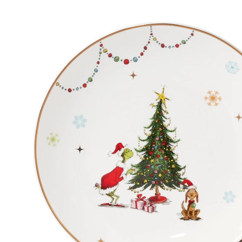 Merry Grinchmas Dinner Plates, Set of 4
