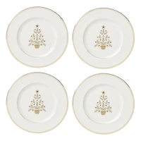 Lenox Federal Gold Tree Accent Plates, Set of 4