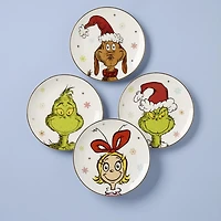 Grinchie Grins Accent Plates, Set of 4