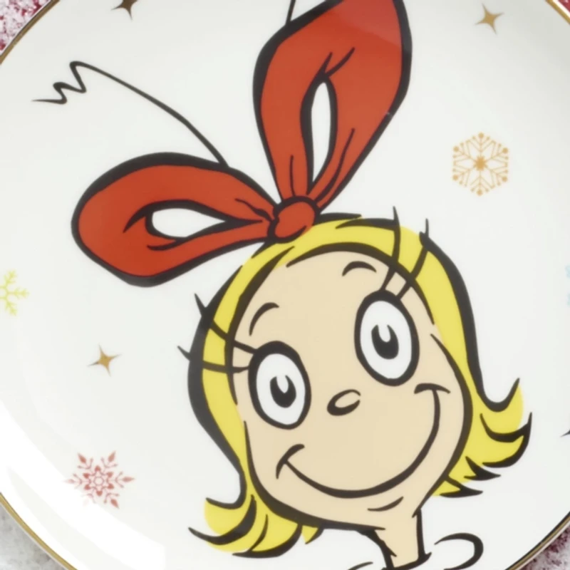 Grinchie Grins Accent Plates, Set of 4