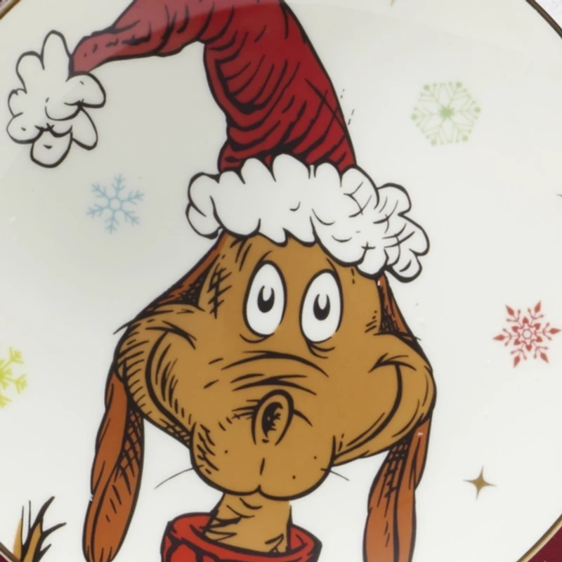 Grinchie Grins Accent Plates, Set of 4