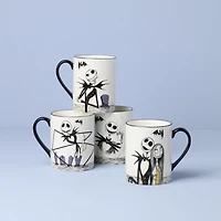 Lenox Nightmare Before Christmas Mugs, Set of 4