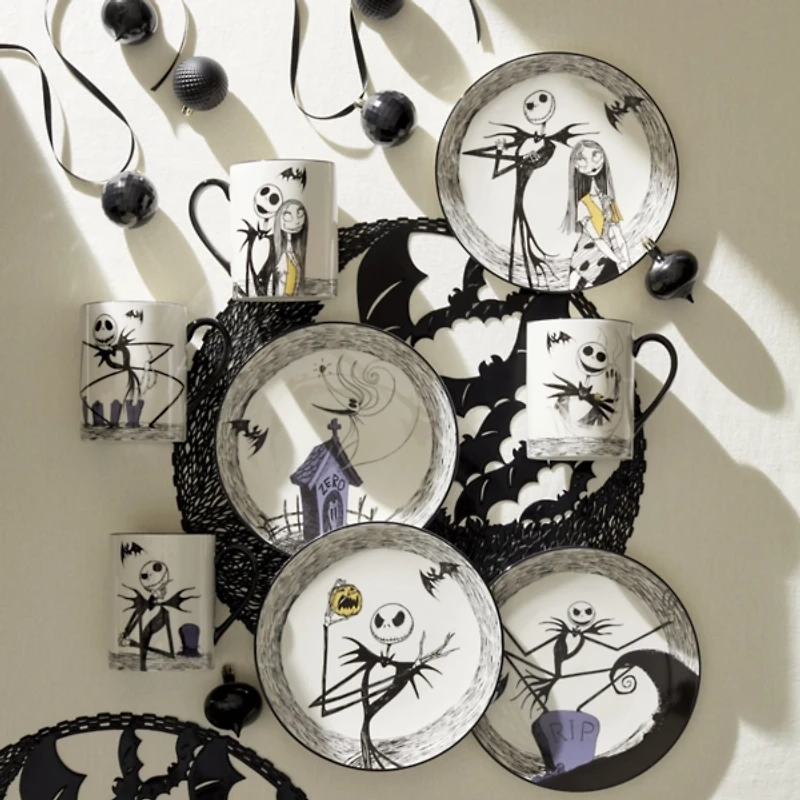 Lenox Nightmare Before Christmas Mugs, Set of 4