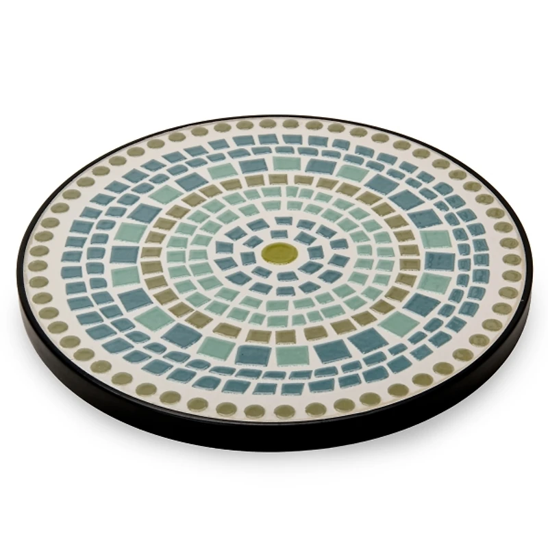 Green and Blue Mosaic Stepping Stone