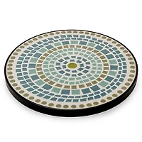 Green and Blue Mosaic Stepping Stone