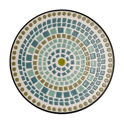 Green and Blue Mosaic Stepping Stone