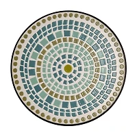 Green and Blue Mosaic Stepping Stone