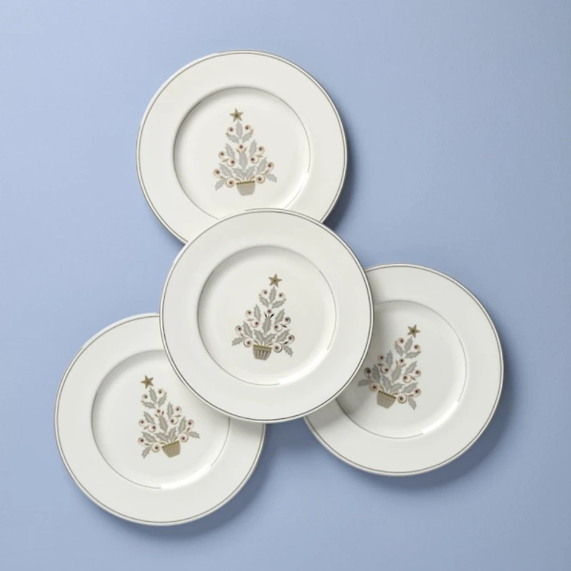 Lenox Federal Platinum Tree 4-pc. Accent Plate Set