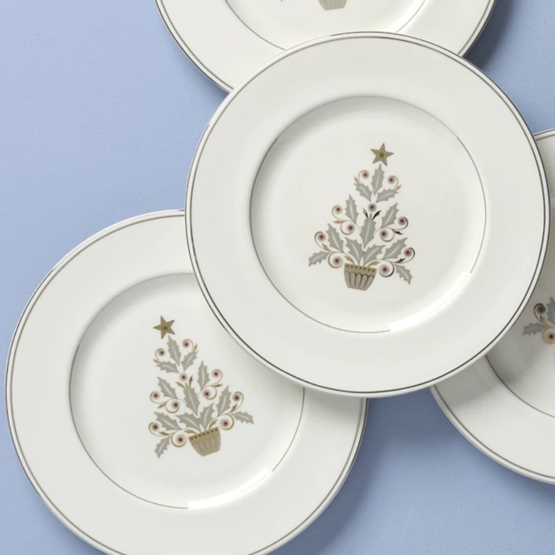 Lenox Federal Platinum Tree 4-pc. Accent Plate Set