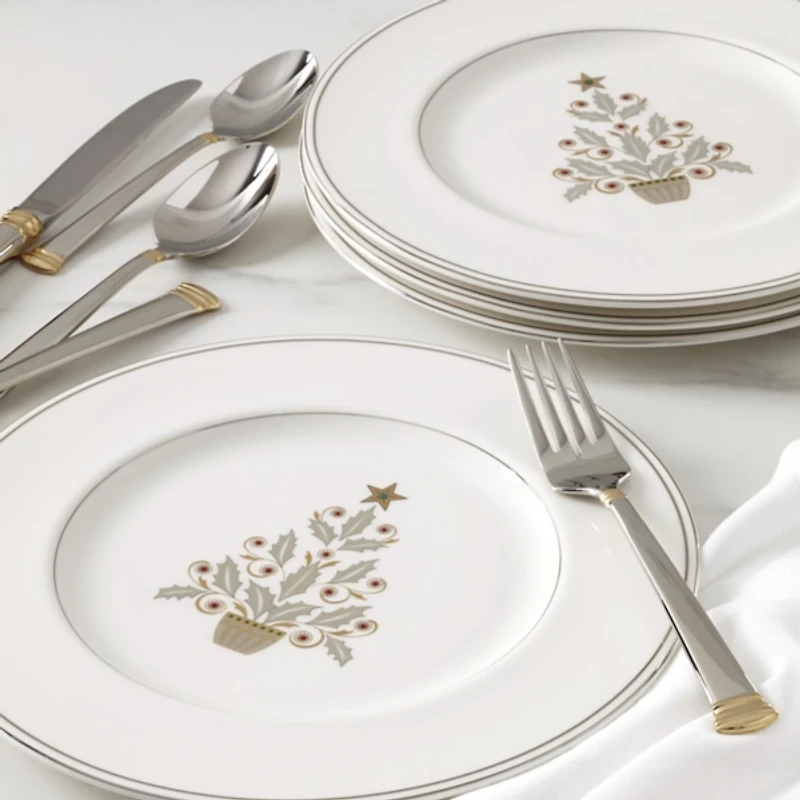 Lenox Federal Platinum Tree 4-pc. Accent Plate Set