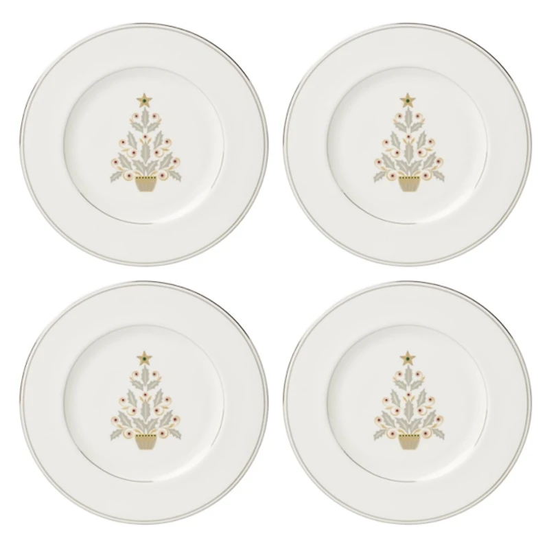 Lenox Federal Platinum Tree 4-pc. Accent Plate Set