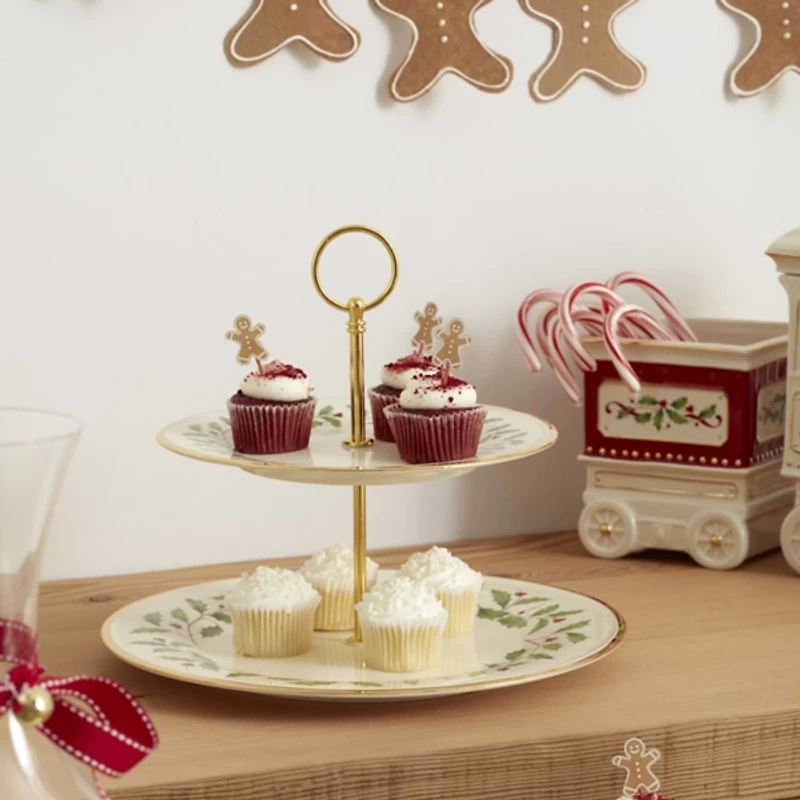 Lenox Holiday 2-Tiered Server