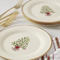 Lenox Holiday Tree Accent Plates, Set of 4