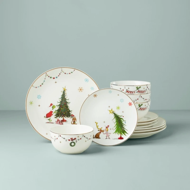 Lenox Merry Grinchmas 12-pc. Dinnerware Set