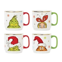 Lenox Merry Grinchmas Stackable Mugs, Set of 4