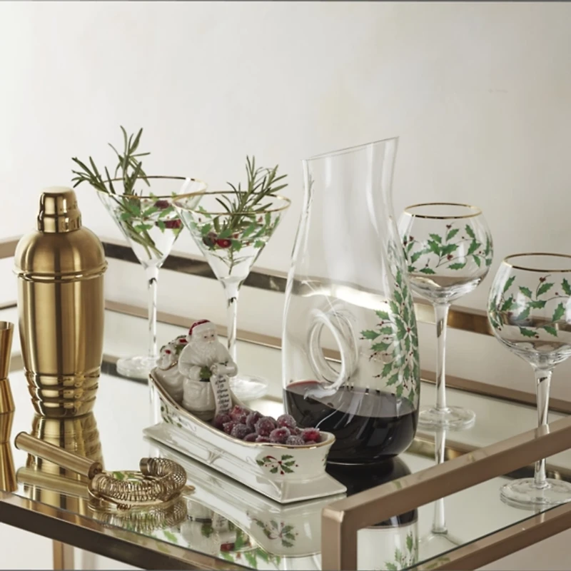 Lenox Holly Pierced Decanter