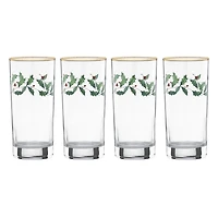 Lenox Holly 4-pc. Highball Glass Set