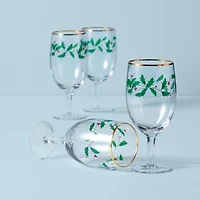 Lenox Holly 4-pc. Iced Beverage Glass Set