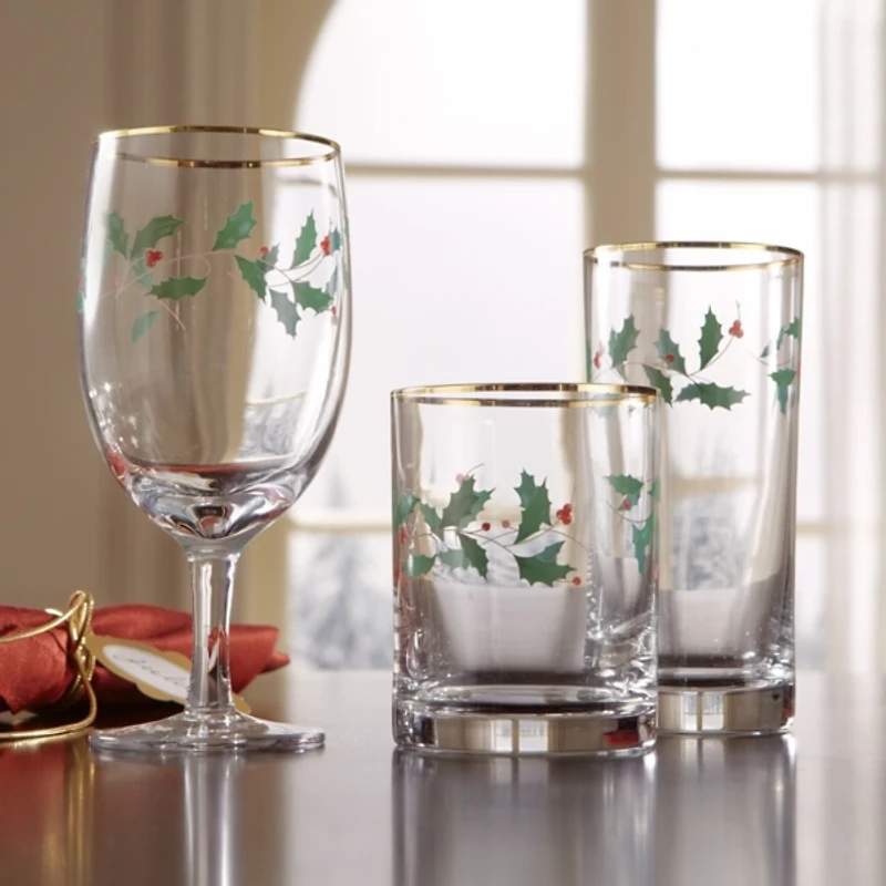 Lenox Holly 4-pc. Iced Beverage Glass Set