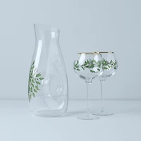 Lenox Holly 3-pc. Decanter & Wine Glass Set