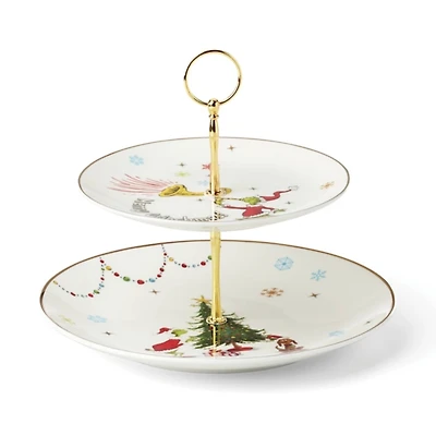 Lenox Merry Grinchmas 2-Tiered Server