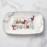 Lenox Snoopy Christmas Serving Tray