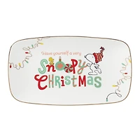 Lenox Snoopy Christmas Serving Tray