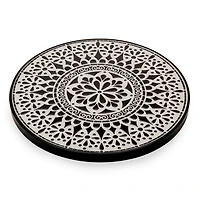 Black and White Mosaic Stepping Stone