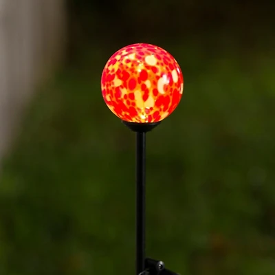 Glass Gazing Orb Solar Stake