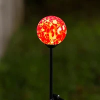 Glass Gazing Orb Solar Stake