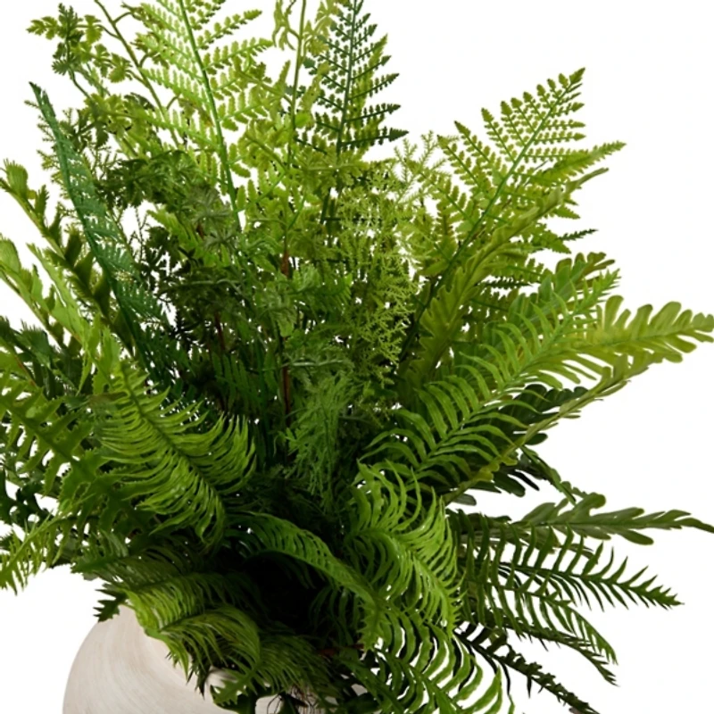 Greenery in Cement Pot Floor Plant