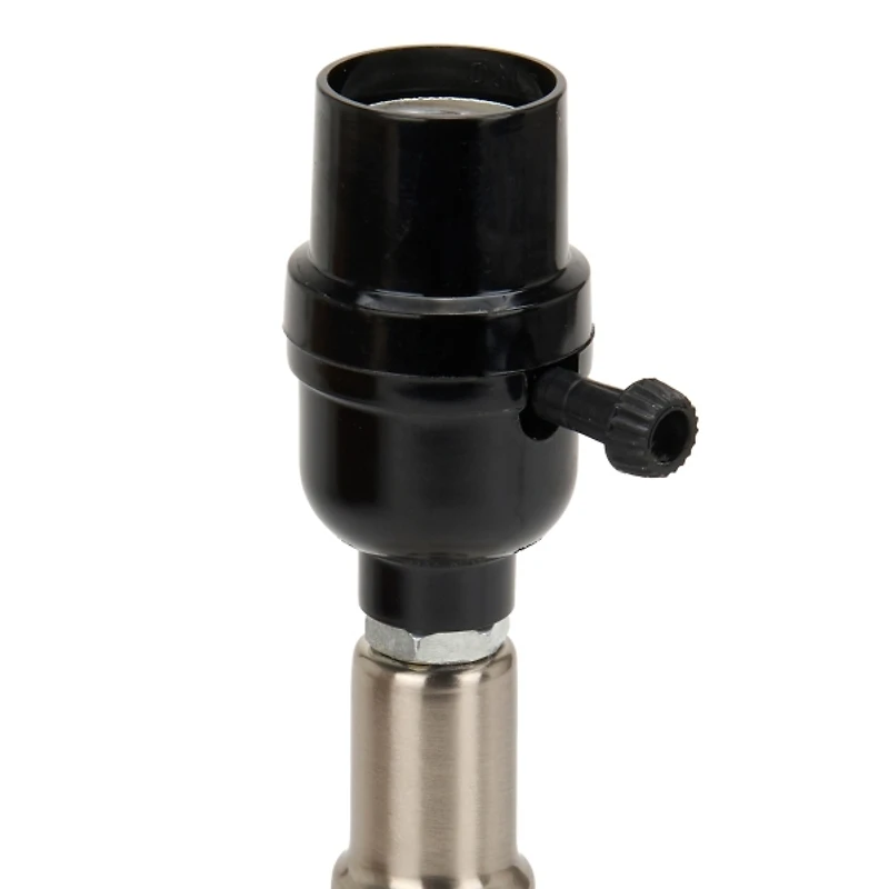 Ivory Ribbed Ceramic Mini Table Lamp