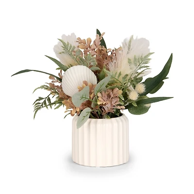 Coastal Shell and Starfish Arrangement