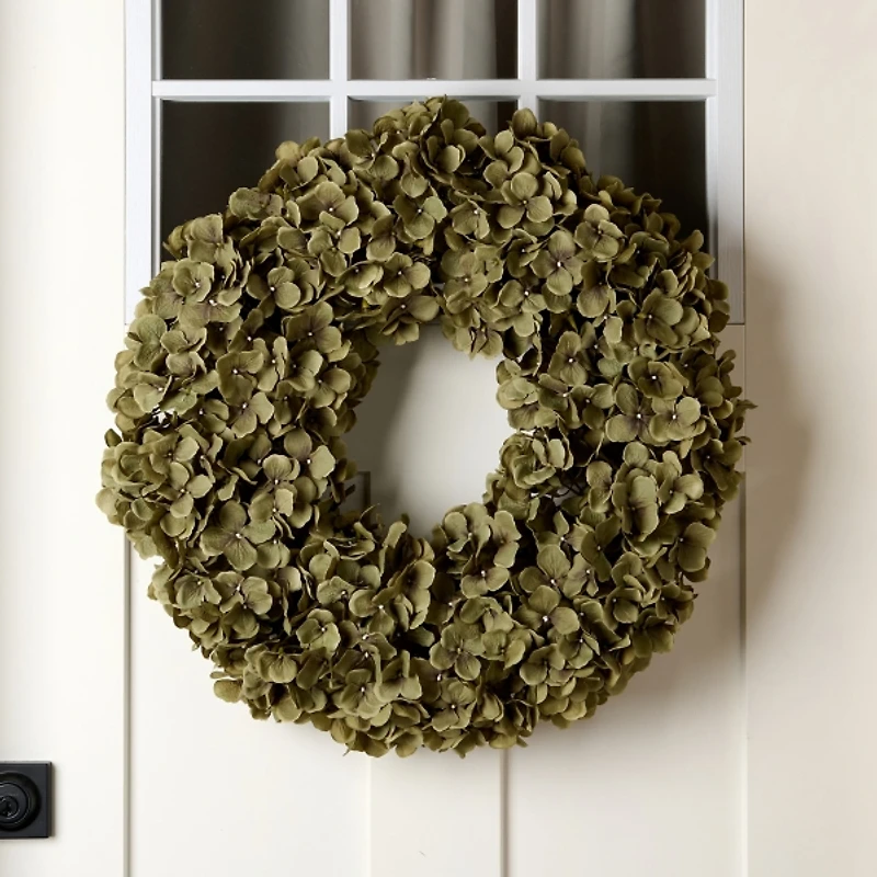 Green Hydrangea Wreath