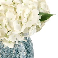 Hydrangea Blue Vase Arrangement
