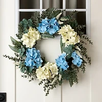 Blue Hydrangea Eucalyptus Wreath