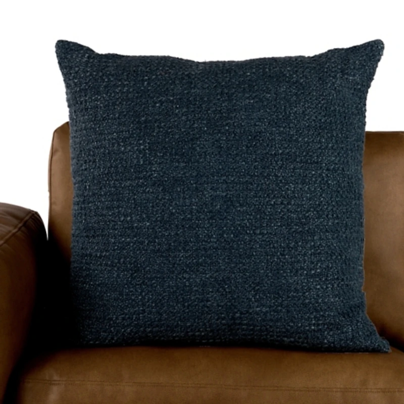 Solid Navy Woven Oversized Pillow