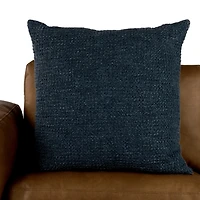 Solid Navy Woven Oversized Pillow