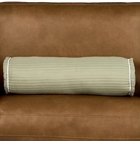 Sage Quilted Bolster Pillow