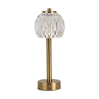 Gold LED Glass Shade Table Lamp