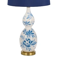 Blue Flowers Ceramic Table Lamp