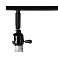 Black Iron Hanging Shade Floor Lamp