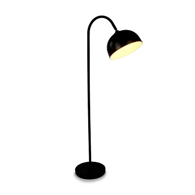 Black Metal Dome Floor Lamp