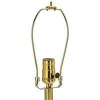 White Embossed Floral Ceramic Table Lamp