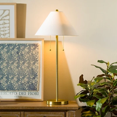 Gold Metal Modern Buffet Lamp