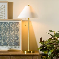 Gold Metal Modern Buffet Lamp