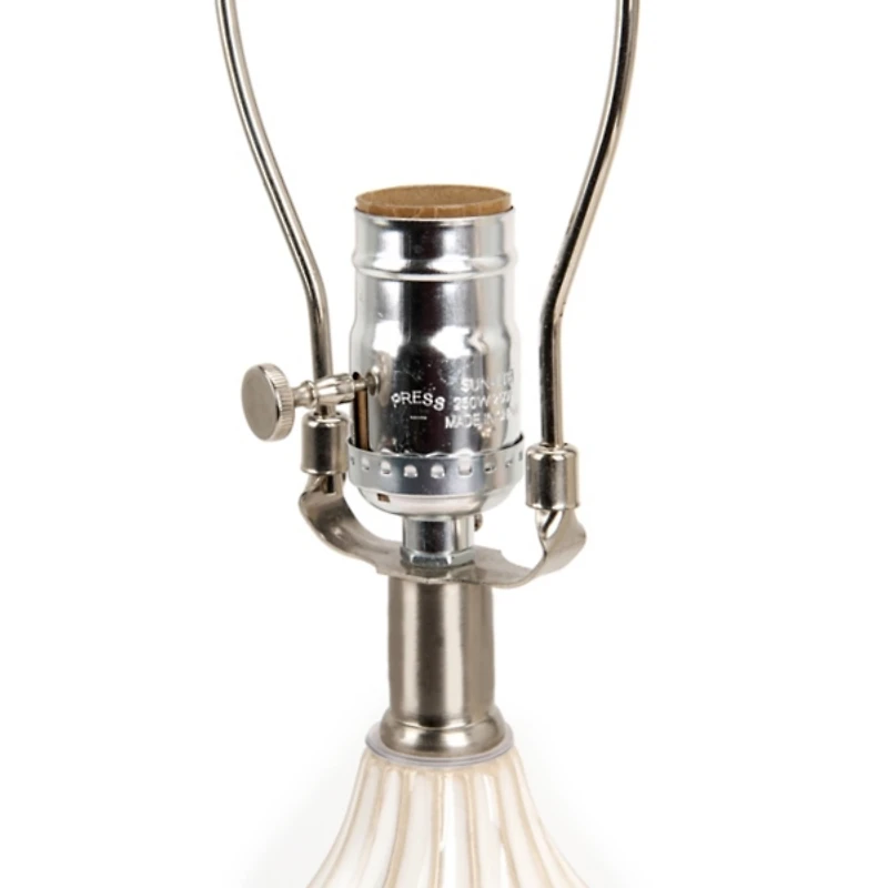 Winnie White Wave Ceramic Table Lamp