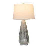 Blue Claire Ceramic Tapered Table Lamp