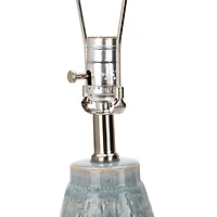 Blue Claire Ceramic Tapered Table Lamp